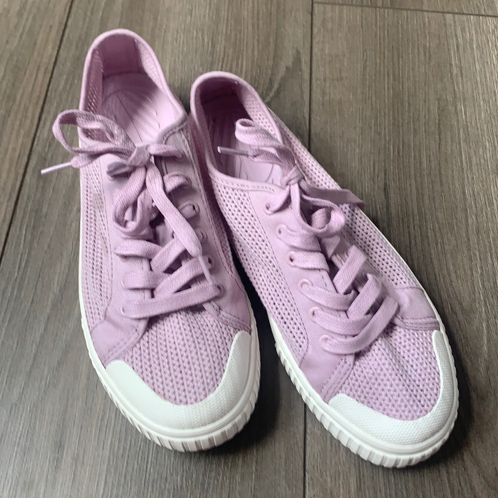 Tretorn mesh lilac sneakers